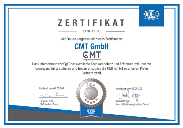 CMT GmbH - Platinum Partner of the Nadella Group
