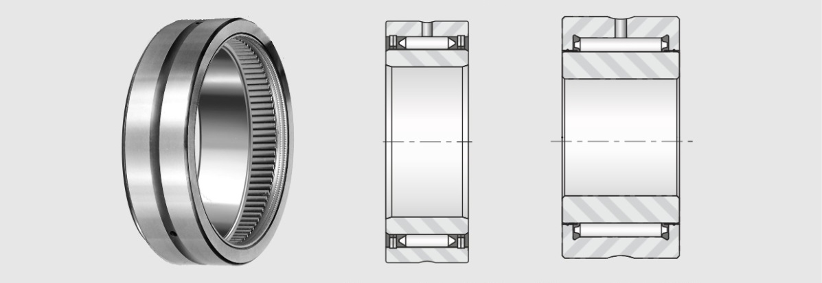 Standard NA full complement needle bearings with inner rings