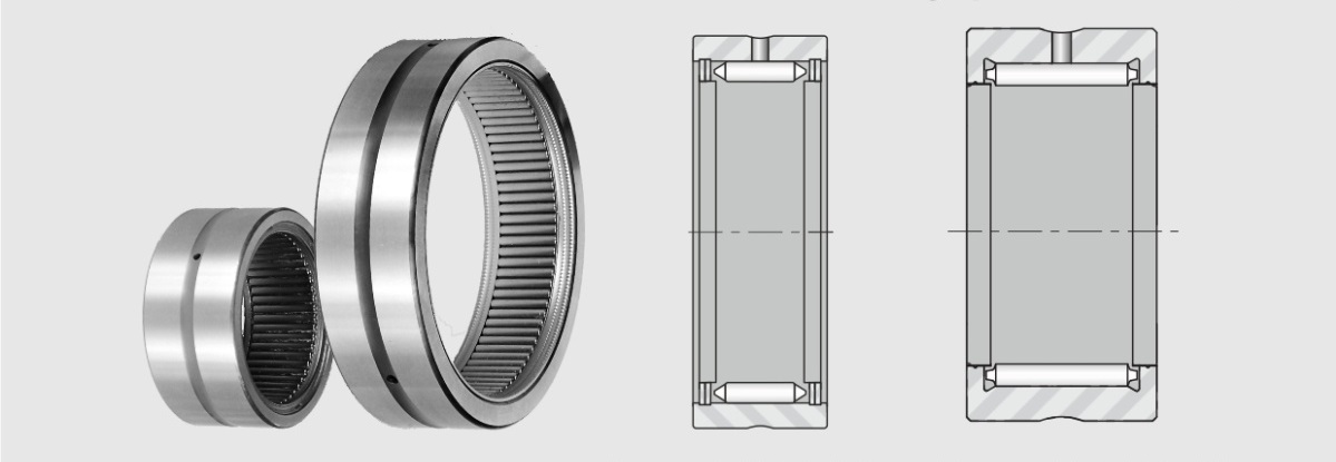 Standard RNA series full complement needle bearings without inner ring